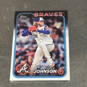 Topps Braves Card Pierce Johnson